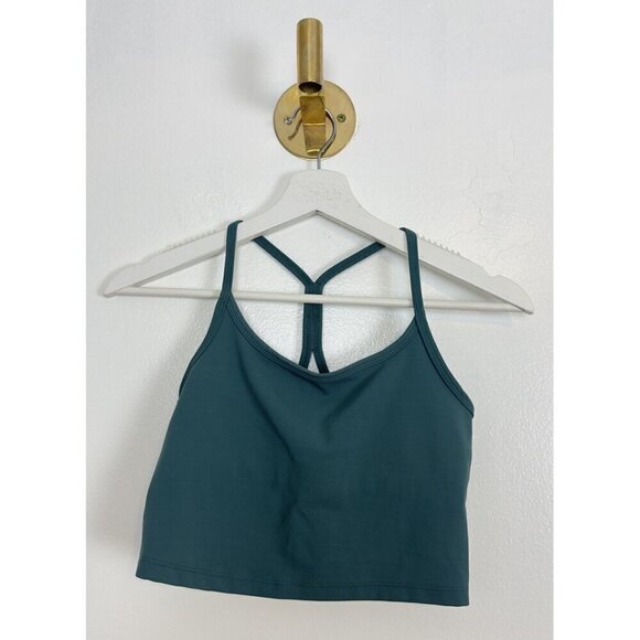 X BY GOTTEX Cropped Cami Tank in Jade Size Small - Picture 2 of 4